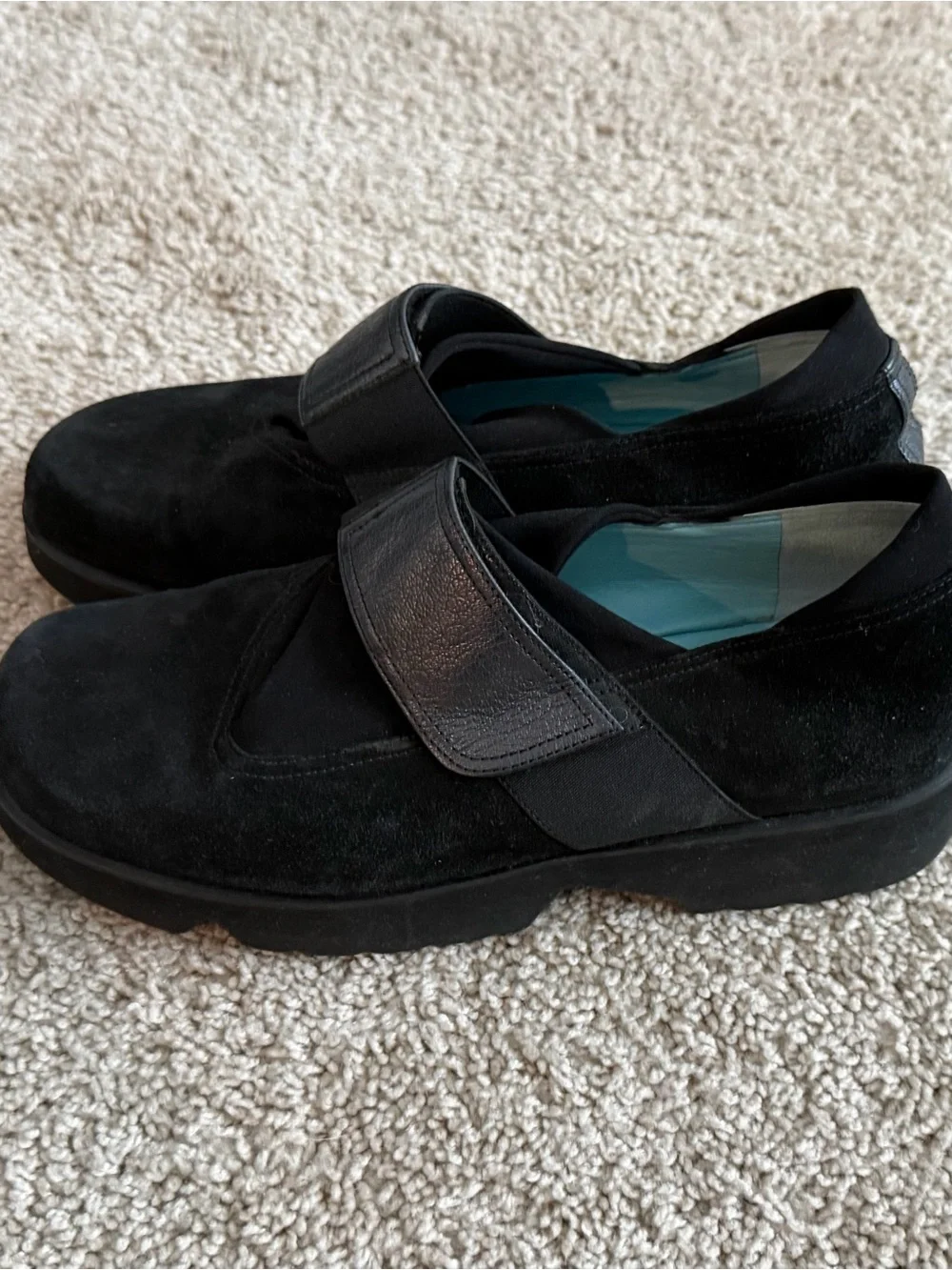 Thierry Rabotin Abra black suede slip-on shoes size 40 (US 9.5)